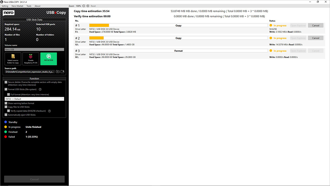Nero USBxCopy 2026 - Screenshot