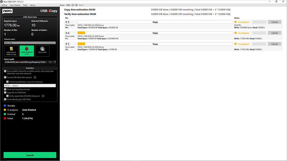 Nero USBxCopy 2026 - Screenshot
